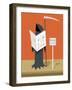 Death waiting at the bus stop-Harry Briggs-Framed Giclee Print