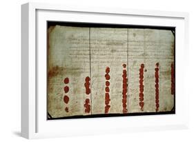 Death Warrant of Charles I-null-Framed Giclee Print