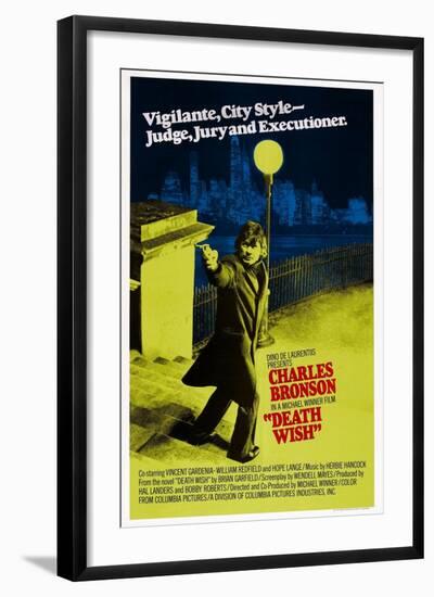 Death Wish, Charles Bronson, 1974-null-Framed Art Print