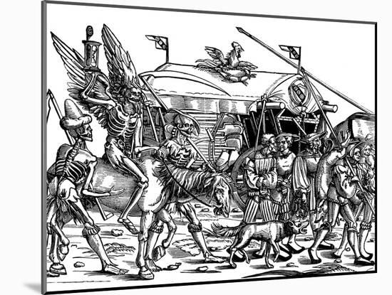 Death-Sebald Beham-Mounted Giclee Print