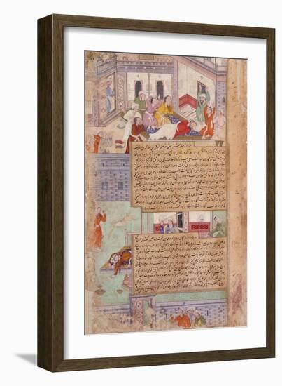 Deaths of Al-Wathiq and Muhammad B. Baiis Jalis-null-Framed Art Print