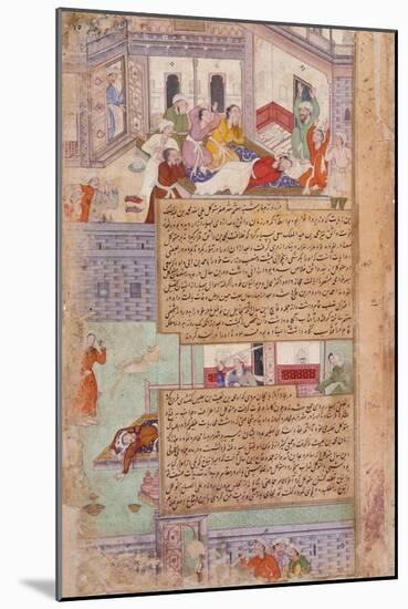 Deaths of Al-Wathiq and Muhammad B. Baiis Jalis-null-Mounted Art Print