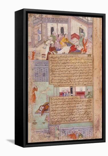 Deaths of Al-Wathiq and Muhammad B. Baiis Jalis-null-Framed Stretched Canvas