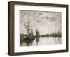 Deauville, Le Bassin, 1890-Eugène Boudin-Framed Giclee Print