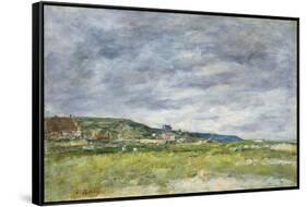 Deauville, Les Dunes-Eugène Boudin-Framed Stretched Canvas