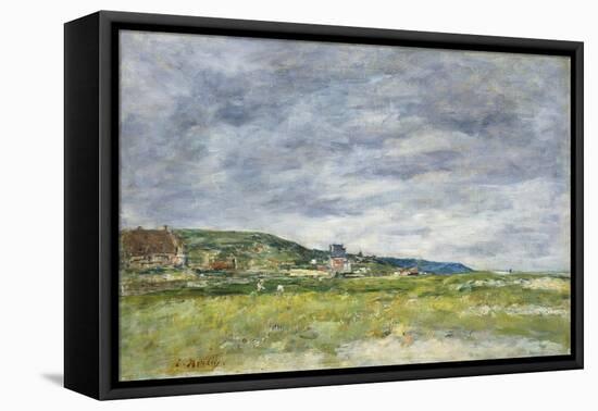 Deauville, Les Dunes-Eugène Boudin-Framed Stretched Canvas