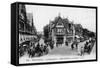 Deauville, Street Scene-null-Framed Stretched Canvas