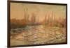 Débâcle Sur La Seine Ou Les Glaçons, Thawing of River Seine, or Ice Floe Breaking Up-Claude Monet-Framed Giclee Print