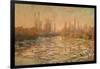 Débâcle Sur La Seine Ou Les Glaçons, Thawing of River Seine, or Ice Floe Breaking Up-Claude Monet-Framed Giclee Print