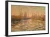 Débâcle Sur La Seine Ou Les Glaçons, Thawing of River Seine, or Ice Floe Breaking Up-Claude Monet-Framed Giclee Print