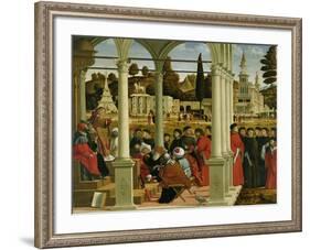 Debate of St. Stephen-Vittore Carpaccio-Framed Giclee Print