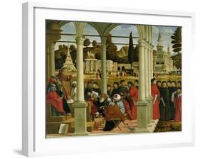 Debate of St. Stephen-Vittore Carpaccio-Framed Giclee Print