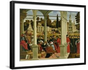 Debate of St. Stephen-Vittore Carpaccio-Framed Giclee Print