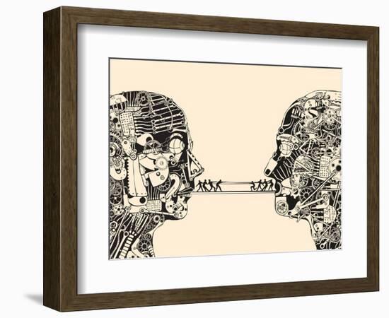 Debate. the Science of Communication.-RYGER-Framed Art Print