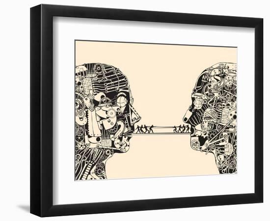 Debate. the Science of Communication.-RYGER-Framed Art Print