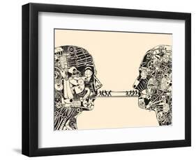 Debate. the Science of Communication.-RYGER-Framed Art Print