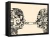 Debate. the Science of Communication.-RYGER-Framed Stretched Canvas