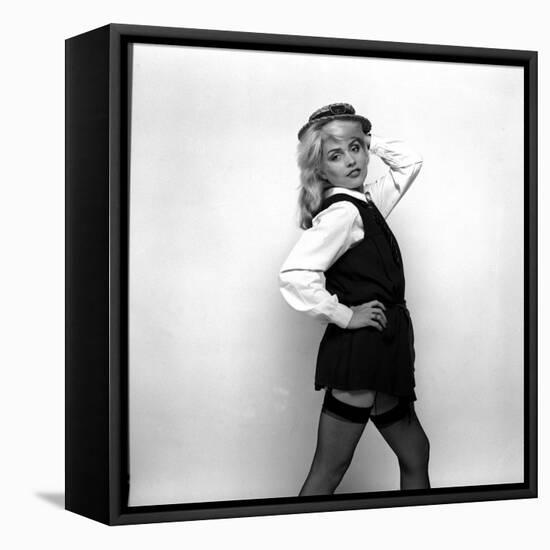 Debbie Harry Blondie Singer Dressed as a Schoolgirl 1978-null-Framed Stretched Canvas