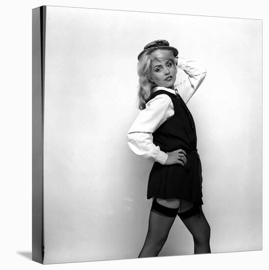 Debbie Harry Blondie Singer Dressed as a Schoolgirl 1978-null-Stretched Canvas