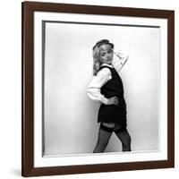 Debbie Harry Blondie Singer Dressed as a Schoolgirl 1978-null-Framed Photographic Print