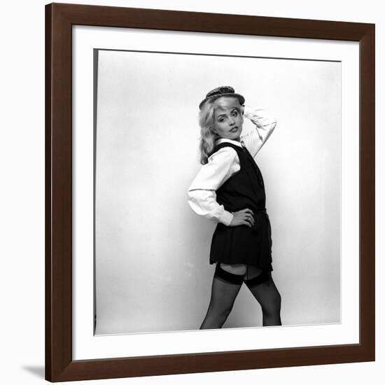 Debbie Harry Blondie Singer Dressed as a Schoolgirl 1978-null-Framed Photographic Print