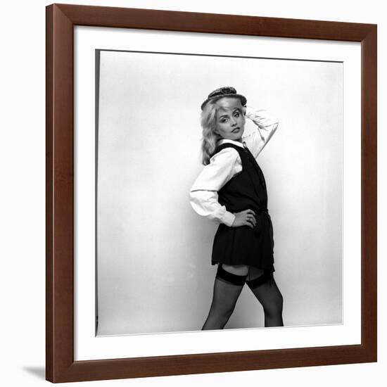 Debbie Harry Blondie Singer Dressed as a Schoolgirl 1978-null-Framed Photographic Print