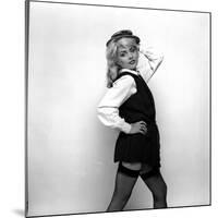 Debbie Harry Blondie Singer Dressed as a Schoolgirl 1978-null-Mounted Photographic Print