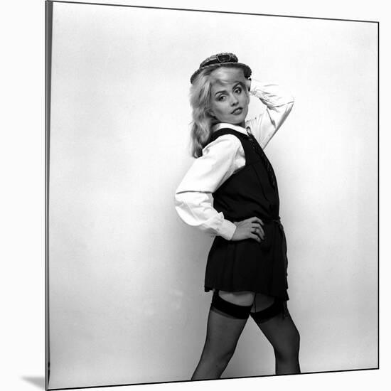 Debbie Harry Blondie Singer Dressed as a Schoolgirl 1978-null-Mounted Photographic Print