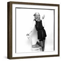 Debbie Harry Blondie Singer Dressed as Schoolgirl 1978-null-Framed Photographic Print