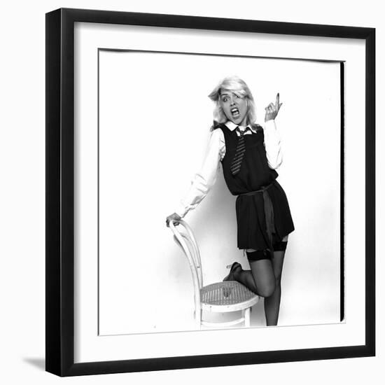 Debbie Harry Blondie Singer Dressed as Schoolgirl 1978-null-Framed Photographic Print