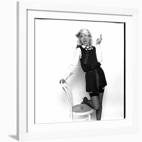 Debbie Harry Blondie Singer Dressed as Schoolgirl 1978-null-Framed Photographic Print