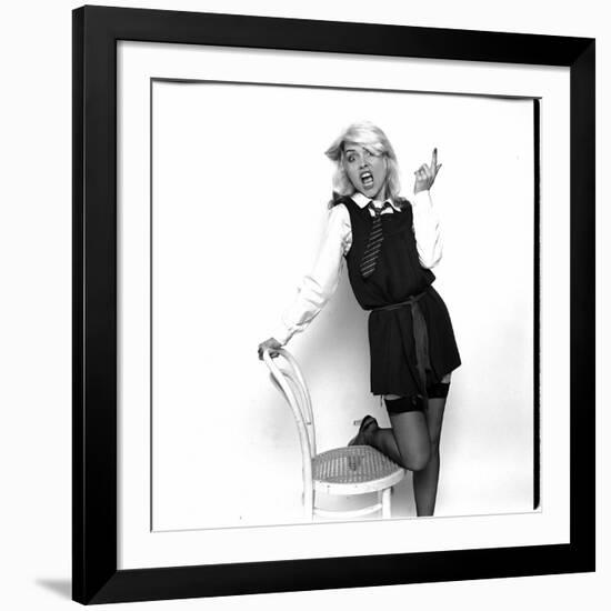 Debbie Harry Blondie Singer Dressed as Schoolgirl 1978-null-Framed Photographic Print