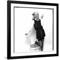 Debbie Harry Blondie Singer Dressed as Schoolgirl 1978-null-Framed Photographic Print