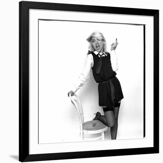 Debbie Harry Blondie Singer Dressed as Schoolgirl 1978-null-Framed Photographic Print