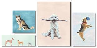 Playful Pups II-Debbie Nicholas-Photographic Print