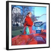 Debbie Reynolds in a Lincoln Futura Car in a Scene of 'It Started with a Kiss', 1959-Loomis Dean-Framed Photographic Print