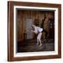 Debbie Reynolds Lifts Fellow Actor Tony Randall in a Scene from 'The Mating Game', 1959-Allan Grant-Framed Photographic Print