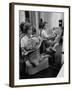 Debbie Reynolds Playing French Horn for Relaxation-Allan Grant-Framed Premium Photographic Print