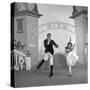 Debbie Reynolds with Co-Actor Carleton Carpenter on Set of the Film "Two Weeks with Love", 1950-Ed Clark-Stretched Canvas