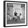 Debbie Reynolds with Co-Actor Carleton Carpenter on Set of the Film "Two Weeks with Love", 1950-Ed Clark-Framed Photographic Print