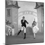 Debbie Reynolds with Co-Actor Carleton Carpenter on Set of the Film "Two Weeks with Love", 1950-Ed Clark-Mounted Photographic Print