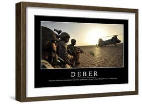 Deber. Cita Inspiradora Y Póster Motivacional-null-Framed Photographic Print