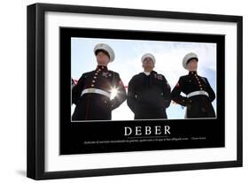 Deber. Cita Inspiradora Y Póster Motivacional-null-Framed Photographic Print