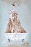 Showering Petals Cow II-Debi Coules-Art Print