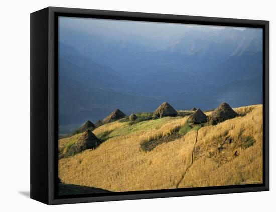 Debirichwa Village in Early Morning, Simien Mountains National Park, Ethiopia-David Poole-Framed Stretched Canvas