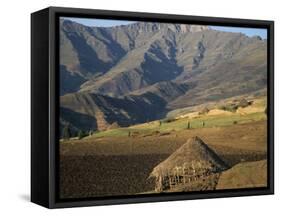 Debirichwa Village in Early Morning, Simien Mountains National Park, Ethiopia-David Poole-Framed Stretched Canvas