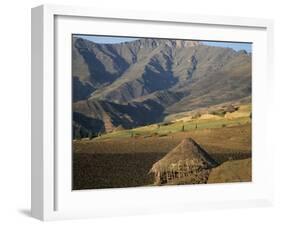 Debirichwa Village in Early Morning, Simien Mountains National Park, Ethiopia-David Poole-Framed Photographic Print