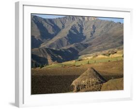 Debirichwa Village in Early Morning, Simien Mountains National Park, Ethiopia-David Poole-Framed Photographic Print