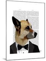 Debonair James Bond Dog-Fab Funky-Mounted Art Print