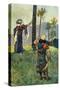 Deborah beneath the palm tree by J James Tissot - Bible-James Jacques Joseph Tissot-Stretched Canvas